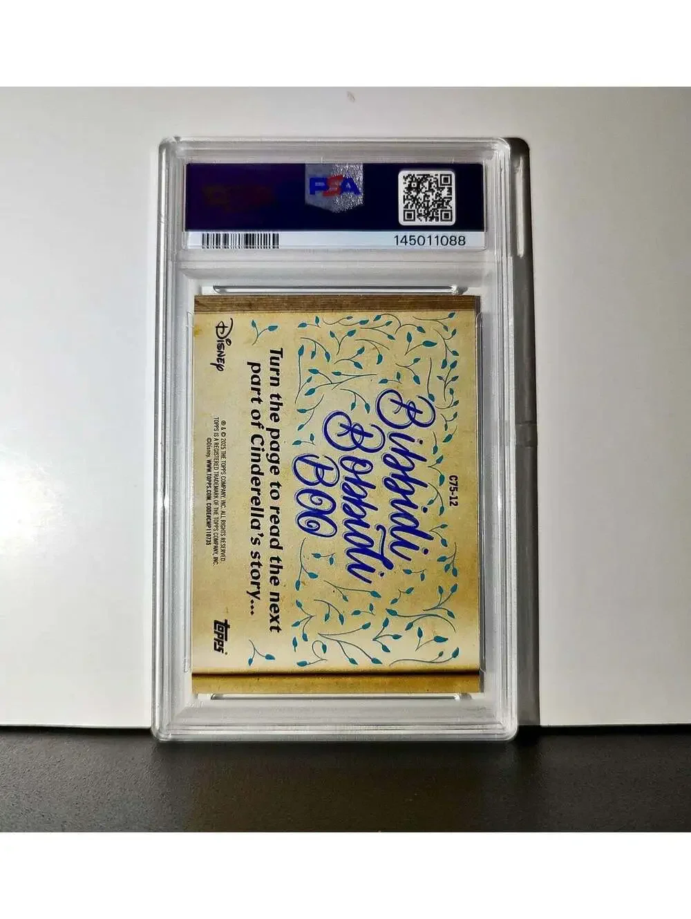 Why she must be… Cinderella's Fairy Godmother! 2025 Topps Disney #C75-12 PSA 9